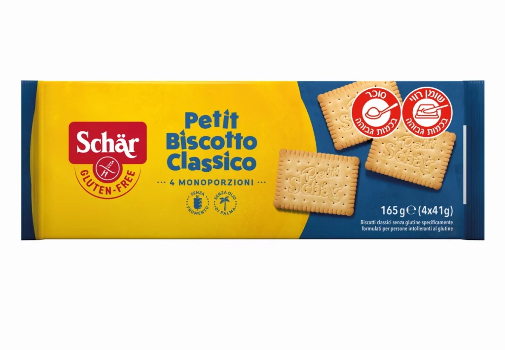 PETIT ביסקוויט פתי בר בטעם חמאה ללא גלוטן Schar